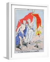 Allegory of Freemasonry and the Paris Commune, 1871-Moloch-Framed Giclee Print