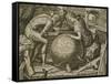 Allegory of Geometry, Engraving by F Floris, 16th Century-Flemish School-Framed Stretched Canvas