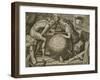 Allegory of Geometry, Engraving by F Floris, 16th Century-Flemish School-Framed Giclee Print