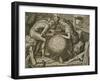 Allegory of Geometry, Engraving by F Floris, 16th Century-Flemish School-Framed Giclee Print