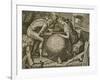 Allegory of Geometry, Engraving by F Floris, 16th Century-Flemish School-Framed Giclee Print