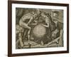 Allegory of Geometry, Engraving by F Floris, 16th Century-Flemish School-Framed Giclee Print