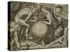 Allegory of Geometry, Engraving by F Floris, 16th Century-Flemish School-Stretched Canvas