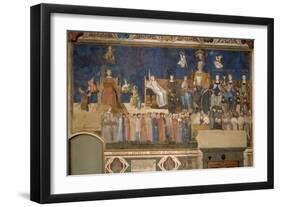 Allegory of Good Government, 1338-1339-Ambrogio Lorenzetti-Framed Giclee Print