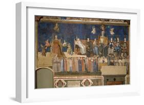 Allegory of Good Government, 1338-1339-Ambrogio Lorenzetti-Framed Giclee Print