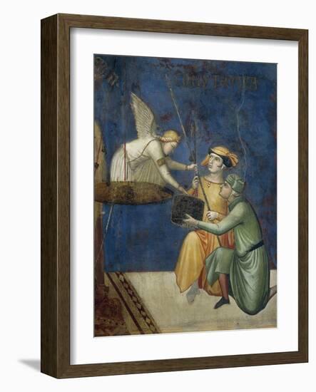 Allegory of Good Government, Commutative Justice or Commutative Punishment-Ambrogio Lorenzetti-Framed Giclee Print