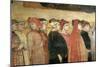 Allegory of Good Government, Detail of Eight Councillors, 1338-40-Ambrogio Lorenzetti-Mounted Giclee Print