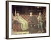 Allegory of Good Government, Detail of Peace, Fortitude and Prudence, 1338-40-Ambrogio Lorenzetti-Framed Giclee Print
