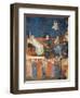 Allegory of Good Government (detail)-Ambrogio Lorenzetti-Framed Art Print
