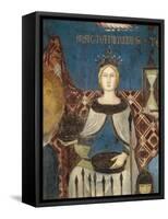 Allegory of Good Government, Magnanimity and Generosity-Ambrogio Lorenzetti-Framed Stretched Canvas