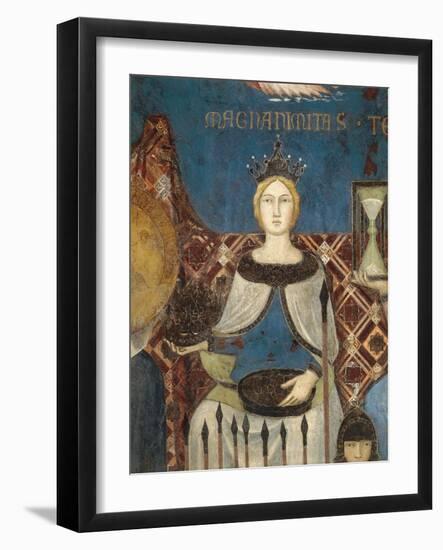 Allegory of Good Government, Magnanimity and Generosity-Ambrogio Lorenzetti-Framed Giclee Print