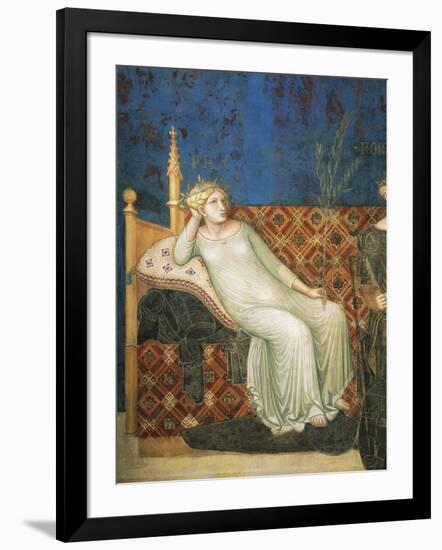 Allegory of Good Government, Peace-Ambrogio Lorenzetti-Framed Giclee Print