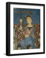Allegory of Good Government, Temperance-Ambrogio Lorenzetti-Framed Giclee Print