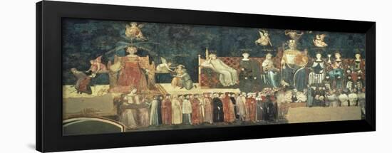 Allegory of Good Government-Ambrogio Lorenzetti-Framed Giclee Print