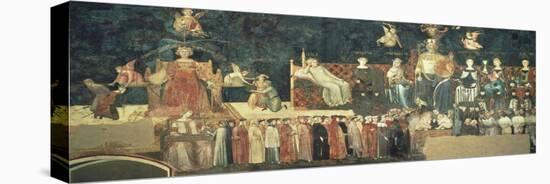 Allegory of Good Government-Ambrogio Lorenzetti-Stretched Canvas