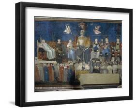 Allegory of Good Government-Ambrogio Lorenzetti-Framed Giclee Print