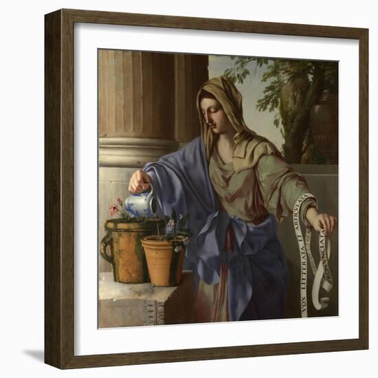 Allegory of Grammar, 1650-Laurent de La Hyre-Framed Giclee Print