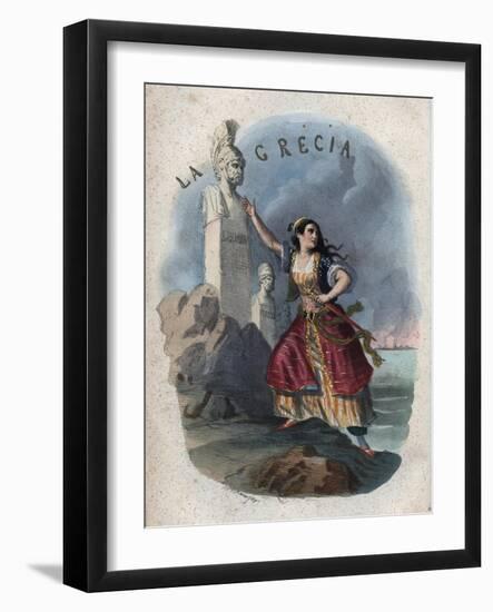 Allegory of Greece-Stefano Bianchetti-Framed Giclee Print