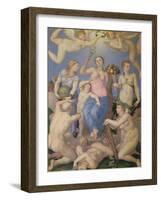 Allegory of Happiness, c.1567-Agnolo Bronzino-Framed Giclee Print