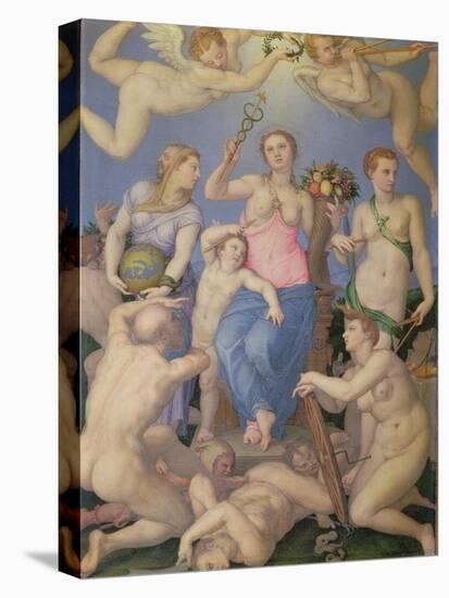 Allegory of Happiness, c.1567-Agnolo Bronzino-Stretched Canvas