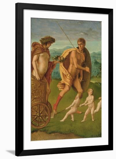 Allegory of Heroic Virtue-Giovanni Bellini-Framed Premium Giclee Print