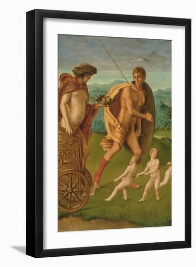 Allegory of Heroic Virtue-Giovanni Bellini-Framed Giclee Print