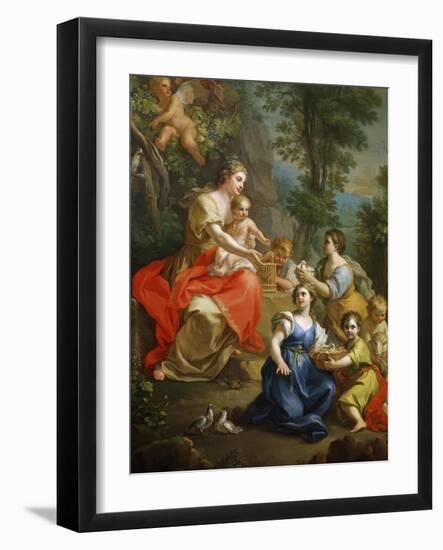 Allegory of Innocence-Giuseppe Bonito-Framed Giclee Print