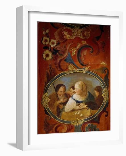 Allegory of Italy, Farming Family, Detail from the Screen of Nations-null-Framed Giclee Print
