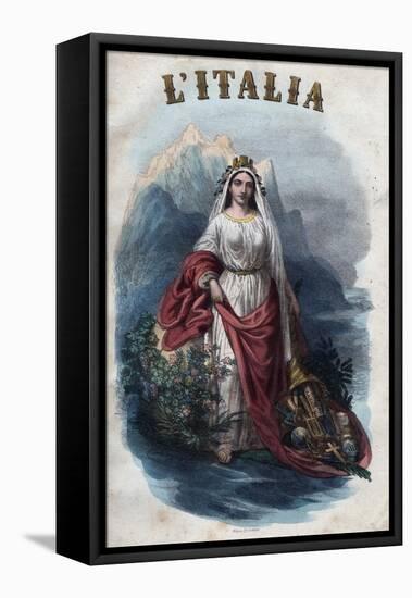 Allegory of Italy-Stefano Bianchetti-Framed Stretched Canvas