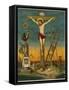 Allegory of Jesus Crucified Surrounded by Relics and Other Symbolic Attributes-null-Framed Stretched Canvas