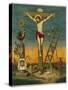 Allegory of Jesus Crucified Surrounded by Relics and Other Symbolic Attributes-null-Stretched Canvas