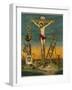 Allegory of Jesus Crucified Surrounded by Relics and Other Symbolic Attributes-null-Framed Photographic Print