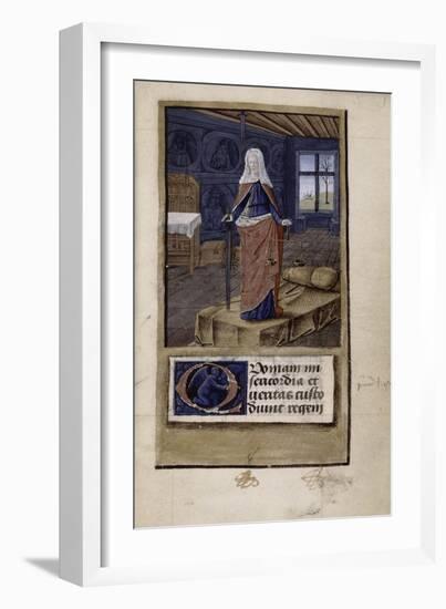 Allegory of Justice, 1475-1499-Jean Colombe-Framed Giclee Print