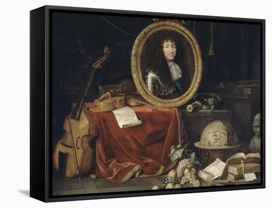 Allegory of Louis Xiv, Protector of Arts and Sciences-Jean Garnier-Framed Stretched Canvas