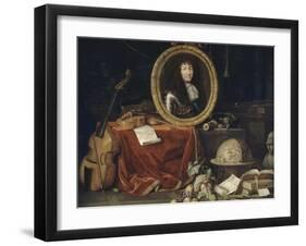 Allegory of Louis Xiv, Protector of Arts and Sciences-Jean Garnier-Framed Giclee Print