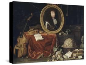 Allegory of Louis Xiv, Protector of Arts and Sciences-Jean Garnier-Stretched Canvas