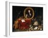 Allegory of Louis XIV, Protector of Arts and Sciences-Jean Garnier-Framed Giclee Print