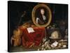 Allegory of Louis XIV, Protector of Arts and Sciences-Jean Garnier-Stretched Canvas