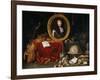 Allegory of Louis XIV, Protector of Arts and Sciences-Jean Garnier-Framed Giclee Print