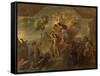 Allegory of Louis XIV, the King Armed on Land and at Sea, 1678-Charles Le Brun-Framed Stretched Canvas