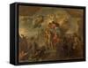 Allegory of Louis XIV, the King Armed on Land and at Sea, 1678-Charles Le Brun-Framed Stretched Canvas