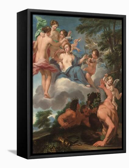 Allegory of Love Conquering Lust-Luigi Garzi-Framed Stretched Canvas