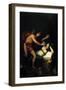 Allegory of Love (Cupid and Psych)-Francisco de Goya-Framed Giclee Print