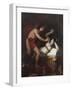 Allegory of Love (Cupid and Psyche)-Francisco de Goya-Framed Art Print
