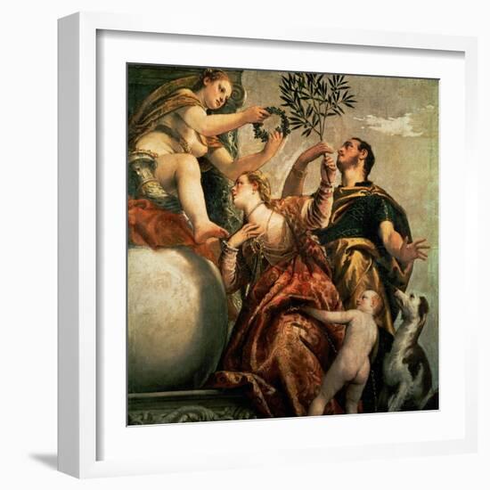 Allegory of Love: The Happy Union, Around 1570-Paolo Veronese-Framed Giclee Print