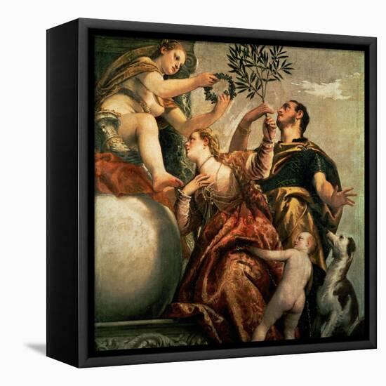 Allegory of Love: The Happy Union, Around 1570-Paolo Veronese-Framed Stretched Canvas