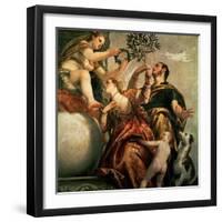 Allegory of Love: The Happy Union, Around 1570-Paolo Veronese-Framed Premium Giclee Print