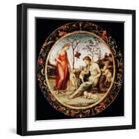 Allegory of Love (Venus Terrestre with Eros and Venus Celeste with Anteros and Two Cupid)-Sodoma-Framed Giclee Print