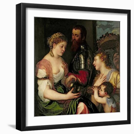 Allegory of Married Life-Titian (Tiziano Vecelli)-Framed Giclee Print