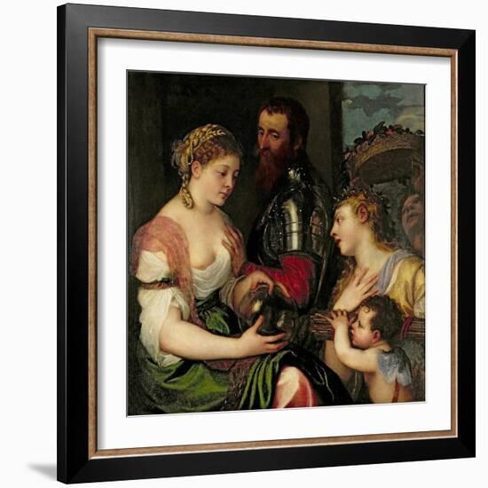 Allegory of Married Life-Titian (Tiziano Vecelli)-Framed Giclee Print